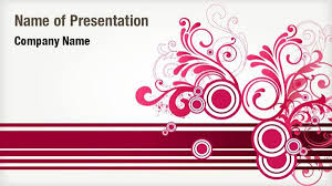Red Floral Abstract Powerpoint Templates Red Floral Abstract