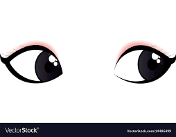 cute eyes view icon royalty free vector