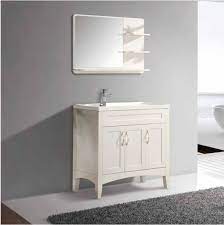 ivory color bathroom cabinet basin for