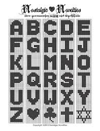 Ravelry Filet Crochet Block Alphabet Chart Pattern By Leah