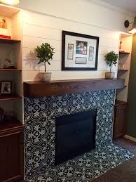 Plank Wall Fireplace Modern Rustic