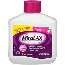 miralax mix in pax unflavored powder