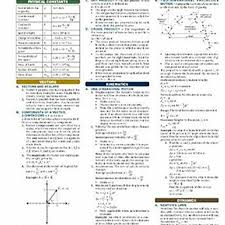 physics equations and answers