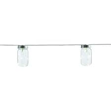 Hampton Bay 20 Ft Low Voltage 10 Light Plastic Mason Jar Indoor Outdoor Patio String Lights 3 Pack