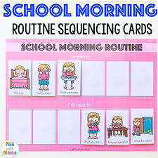 Kids Schedule Morning Routine For School Fun With Mama