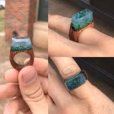 Click image to zoom in. Girlfriend Wanted A My Secret Wood Ring So 10 Failed Rings Later I Made One Just How I Pictured It Woodworking
