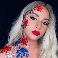 fl makeup design for 4th july for s