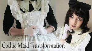 goth maid makeup outfit