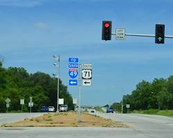 Image of US 71 highway in Missouri