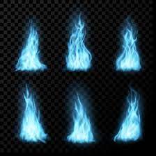 Burning Natural Gas Blue Flames
