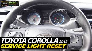 Toyota Corolla Maintenance Light Reset 2013 2017