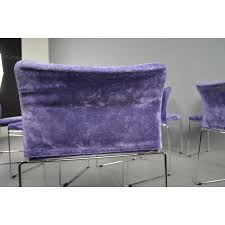 Great savings & free delivery / collection on many items. Set Of 10 Vintage Jano Lg Purple Velvet Chairs By Kazuhide Takahama For Simon International 1969 Design Market
