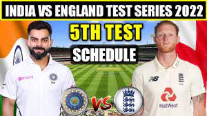 India Vs England Test Series 2022 ...