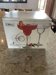 Libbey Clear Margarita Glasses For