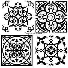 decorative square tile pattern designs