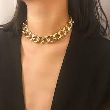 5 out of 5 stars. Choker Necklace Collar Hip Hop Big Chunky Gold Color Thick Chain Necklace Women Jewelry Exaggerated Scrub Punk Short Necklace Chain Necklaces Aliexpress