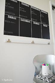Diy Chalkboard Vinyl Wall Calendar