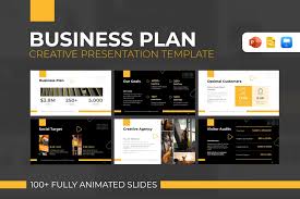animated yellow business plan