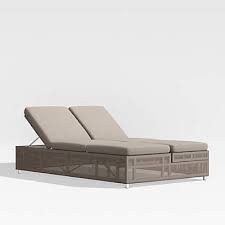Dune Taupe Double Outdoor Patio Chaise