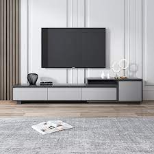 Extendable Tv Stand With 3 Drawer