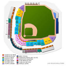 Las Vegas Ballpark 2019 Seating Chart