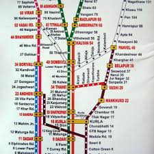 Printable Mumbai Local Train Map For Tourists