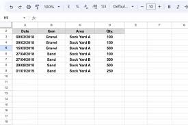 in pivot table in google sheets