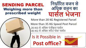 sending parcel more than prescribed