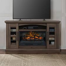 62in Warm Brown Electric Fireplace