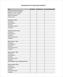restaurant inventory list templates