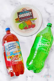how to make rainbow sherbet punch