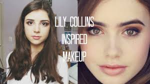 lily collins inspired makeup tutorial