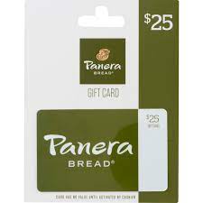 save on 25 panera bread gift card