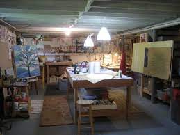 Art Studio In Basement Art Studio