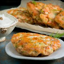 Ingredients in whole30 + keto salmon cakes. Keto Salmon Cakes With Mustard Dill Sauce Simply So Healthy