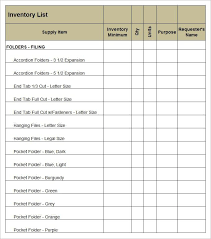 Equipment Inventory List Free Equipment Inventory List Template