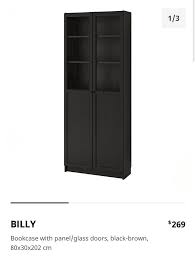 Ikea Billy Bookshelf Display With Glass