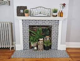 Good Photo Fireplace Tile Diy Popular