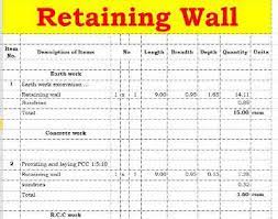 Retaining Wall Estimate Retaining Wall