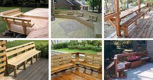 35 Deck Bench Ideas Built In Outdoor