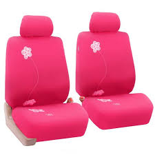 Flower Embroidery Front Seat Covers