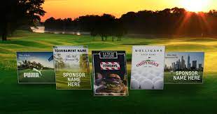 golf sponsor signage golf tournament