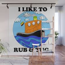 rub n tugboat aro2 or wall mural by j