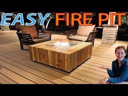 Diy Fire Pit Table A Gas Burner Kit