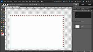 dotted line in photo elements