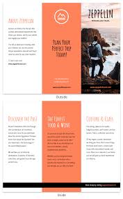 Simple Orange Travel Tri Fold Brochure Template