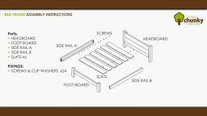 bed frame assembly instructions
