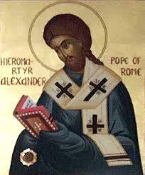 Священномученик Александр, Папа Римский (+118) — Монастырь Святого Николая  Форт-Майерс штат Флорида