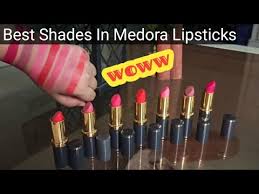 beautiful shades in medora lipsticks l