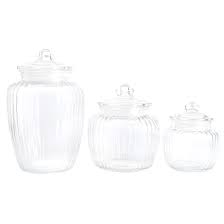 glass canister and glass jar canister